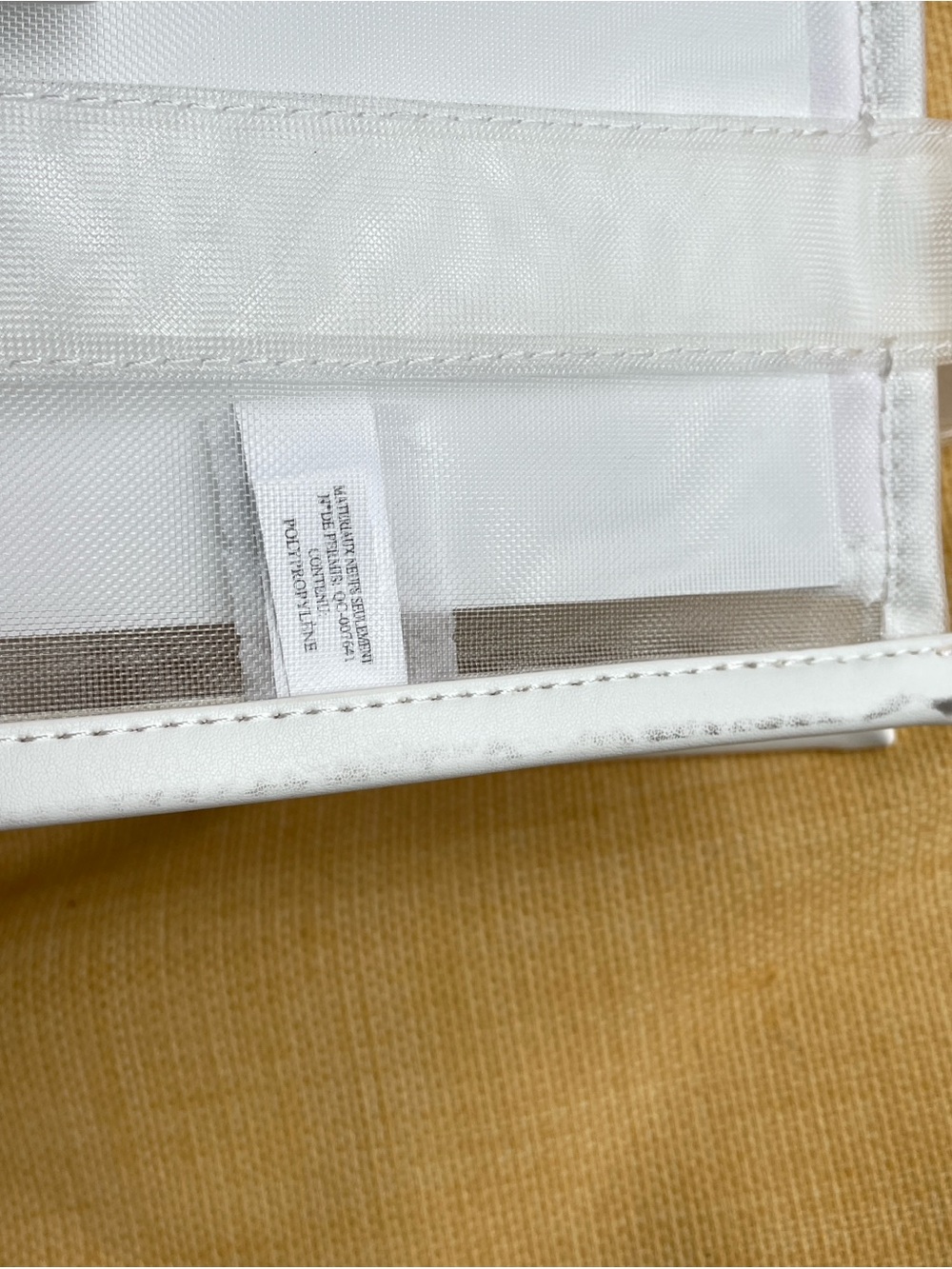 Marc Jacobs White Clear PVC 'The Tote Bag' with White Trim - Picture 12 of 13